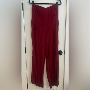 Burgundy Women's Jumpsuit